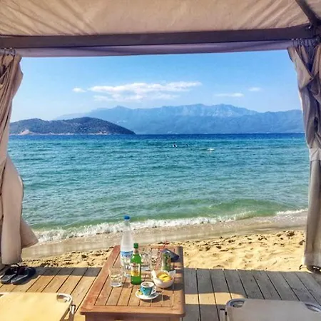 One Bedroom Appartement At Paralia 50 M Away From The Beach With Sea View Balcony And Wifi Daire *